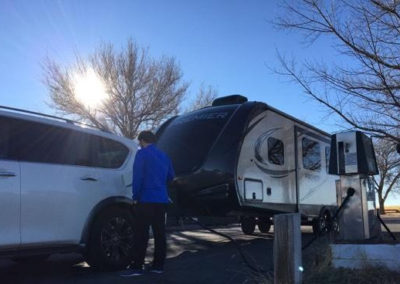 We'll teach you how to hook up your rental travel trailer while in Houston