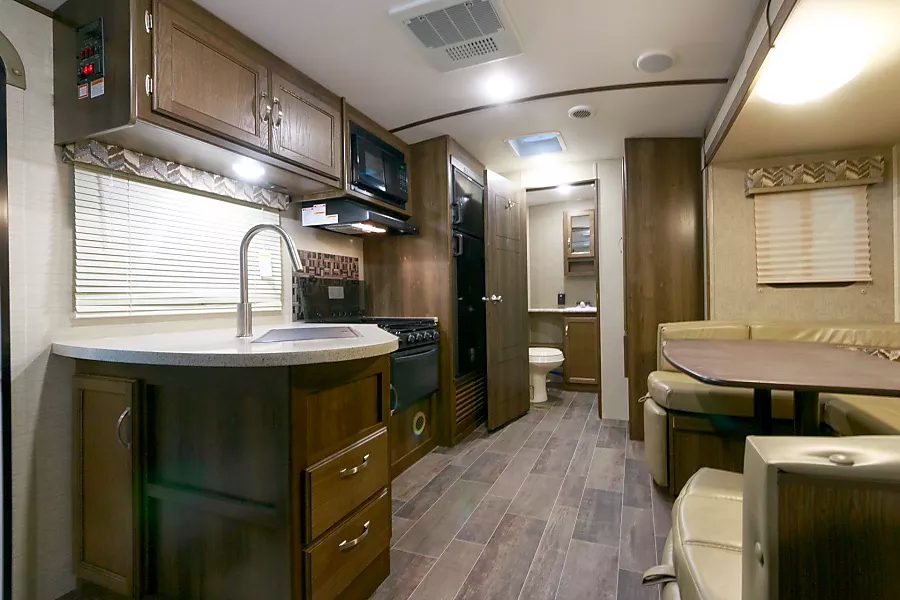 Inside "Texas Whiskey", one of our rental RVs